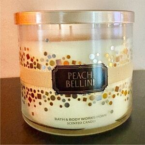 Bath & Body Works Peach Bellini 3 Wick Candle